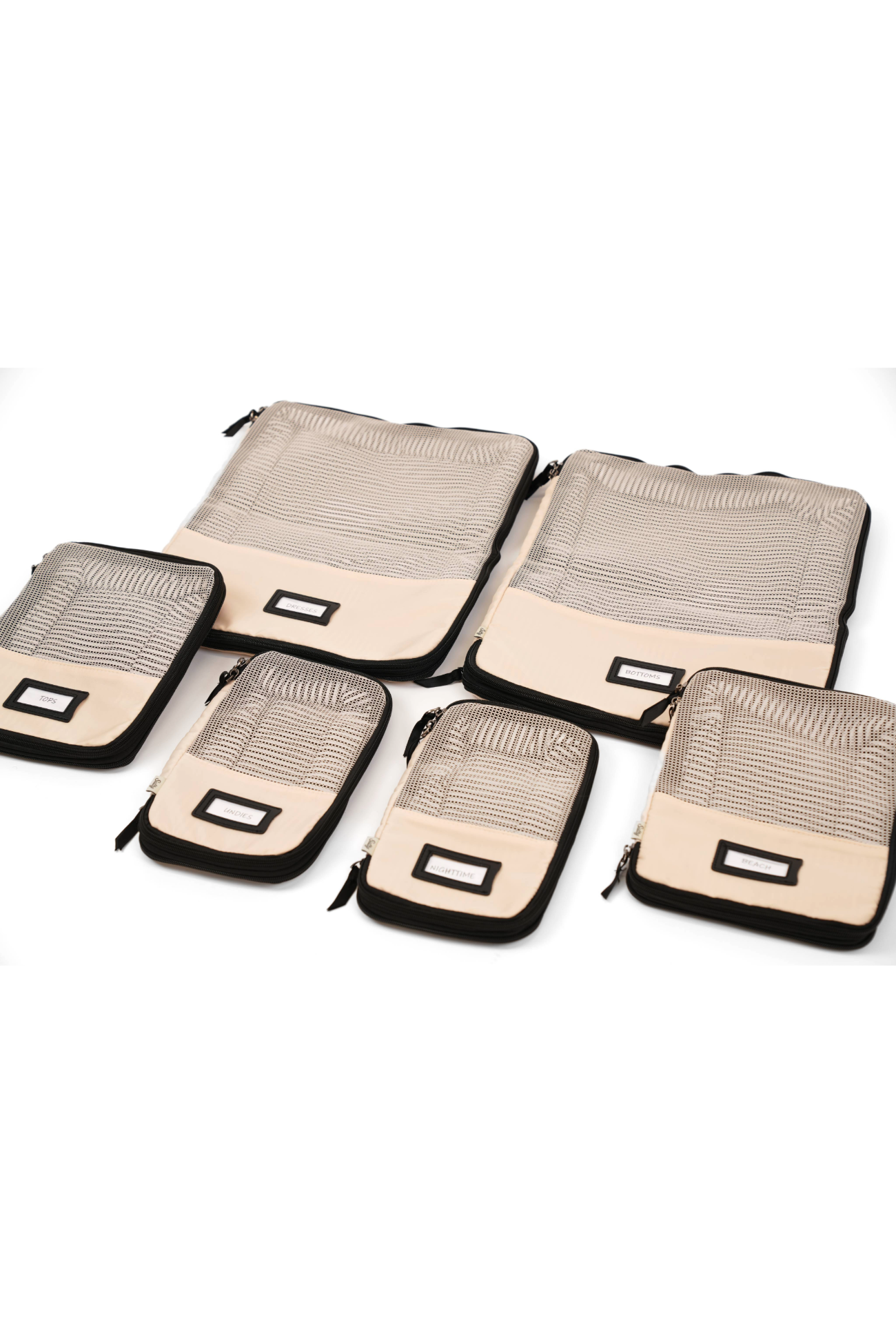 Cream compression packing cubes