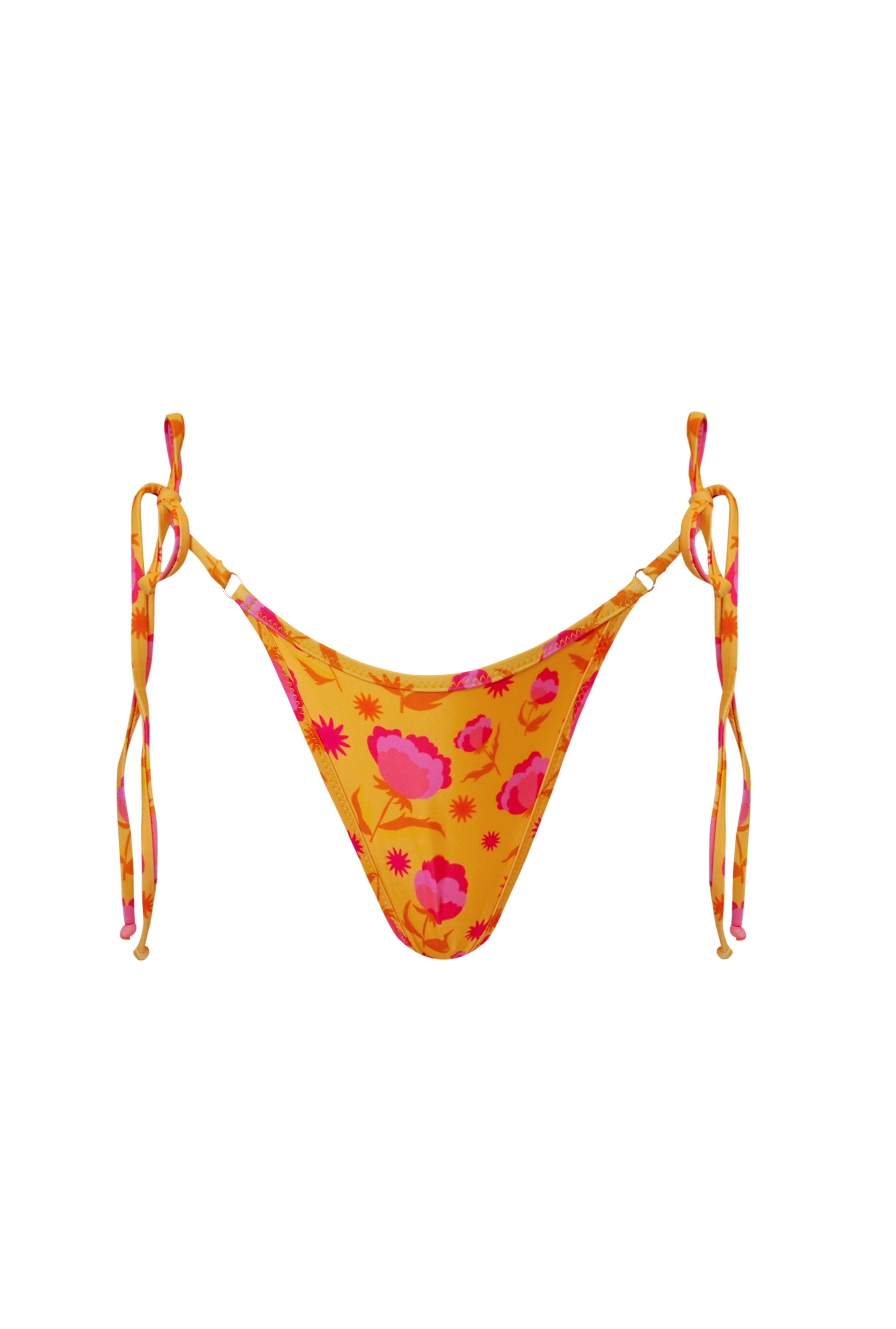 Fiji Moderate String Bikini Bottom - Peony Paradise