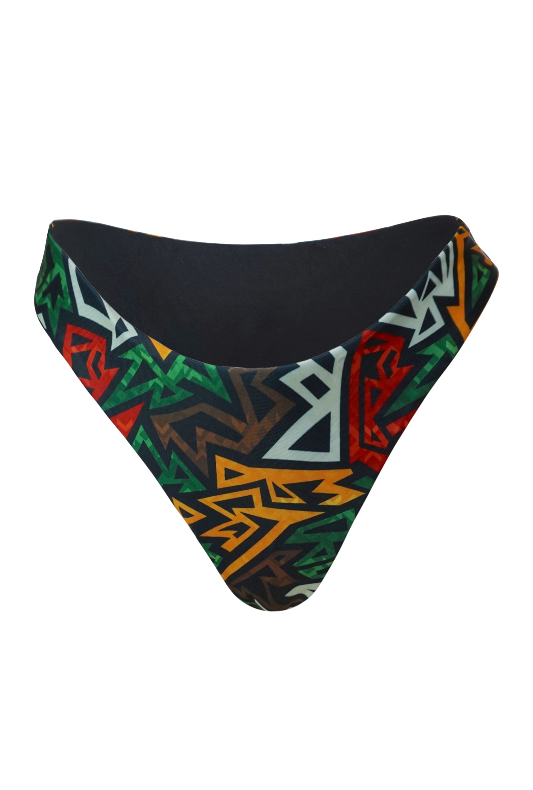 St Lucia Brazilian Cut High Leg Bikini Bottoms