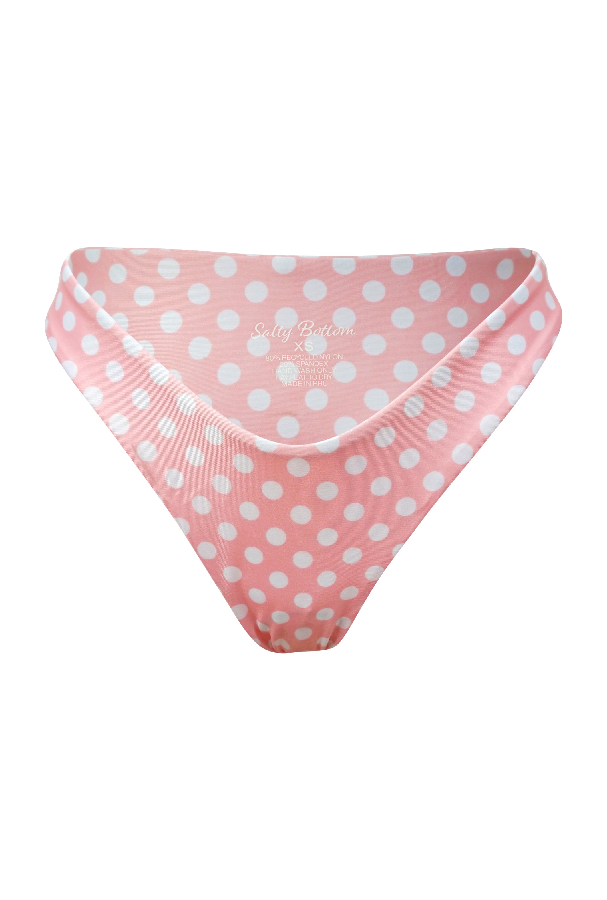 pink polka dot brazilian bikini