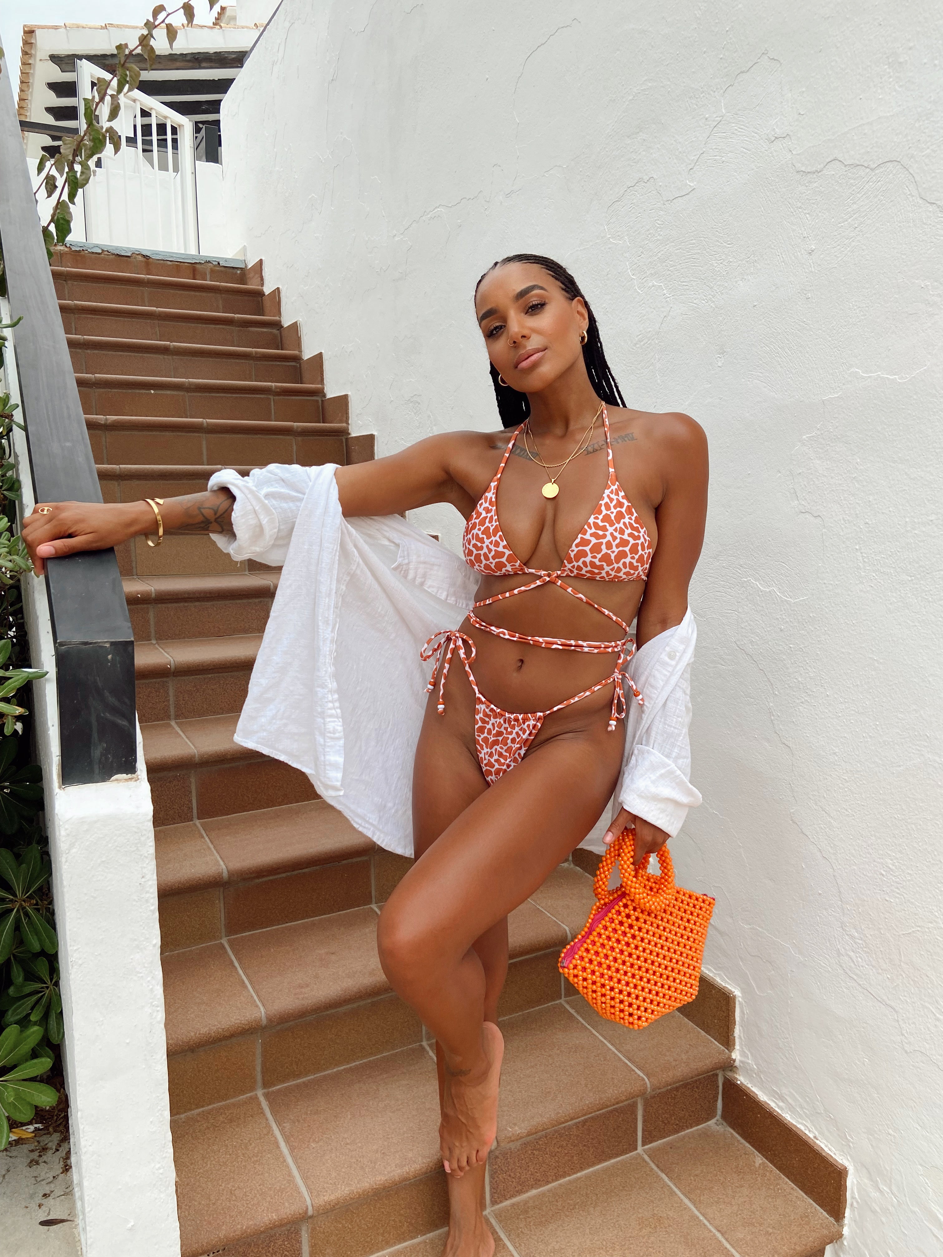 giraffe print bikini uk