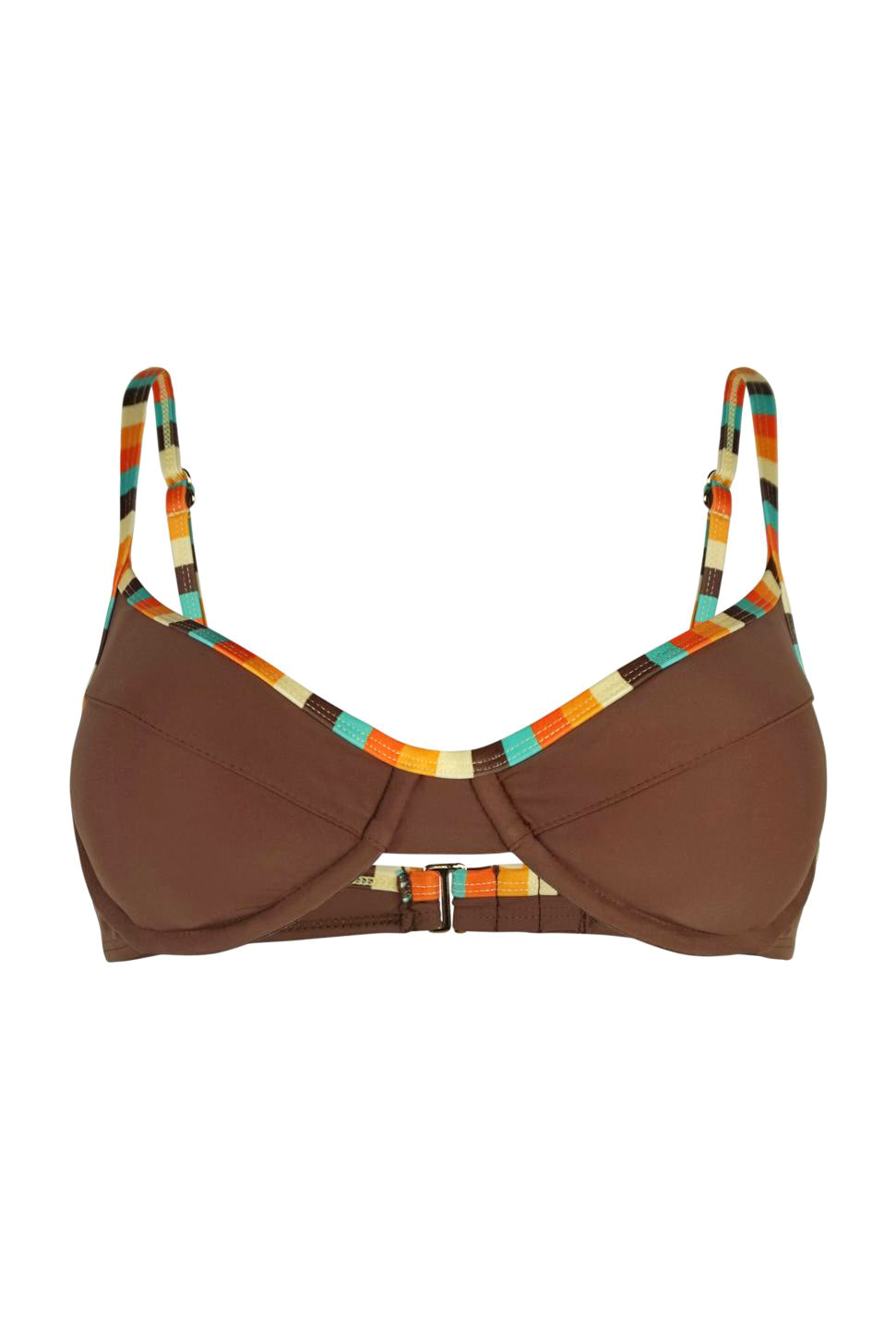 flattering brown bikini top