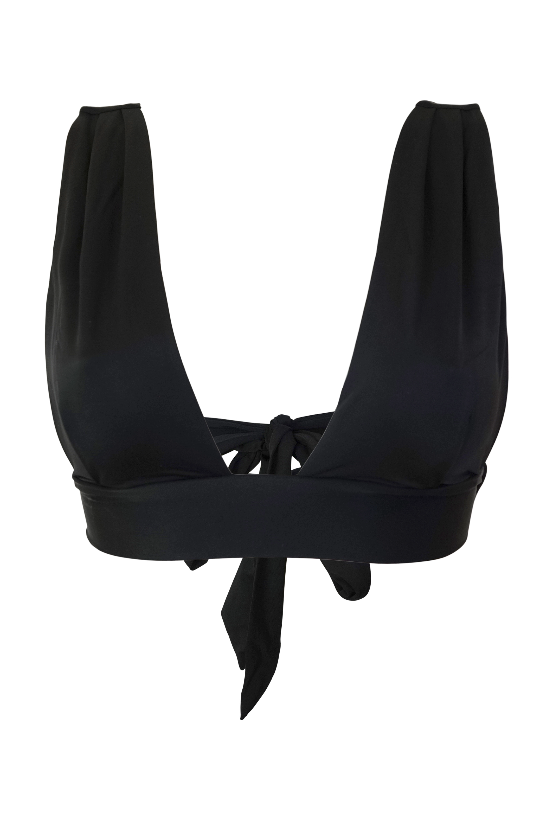 Bora Shoulder Bikini Top Ink Black