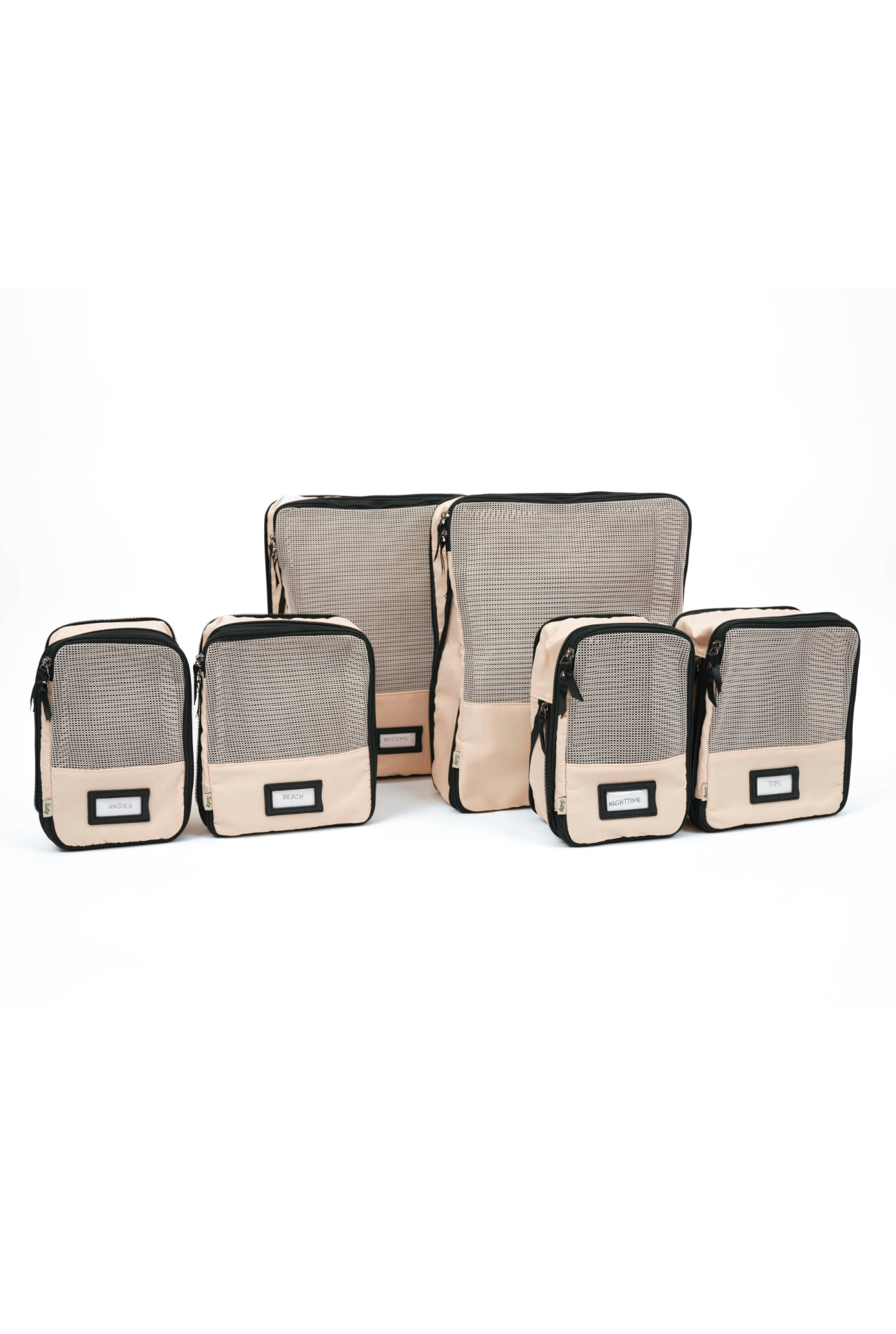 Cute Packing Hack Compression Cubes Set 6pc Salty Bottom