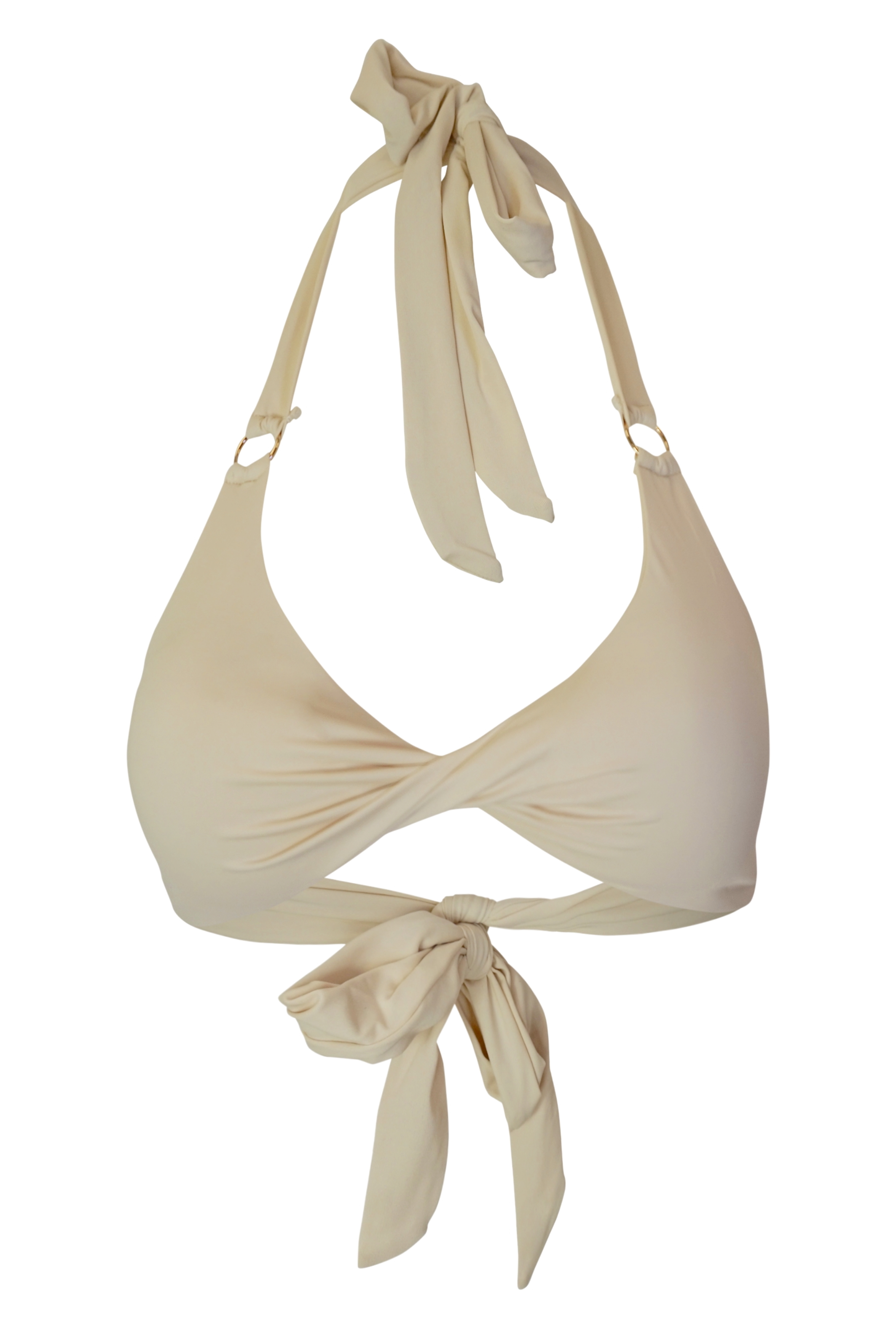 Hvar Twist Bikini Top Vanilla Cream