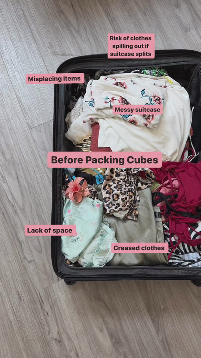 packing cube travel hack