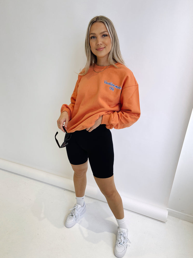 orange loungewear jumper