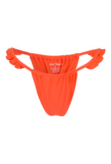 pretty ruffle bikini bottoms orange