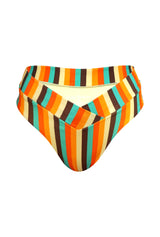 v shape swimwear bottoms striped
